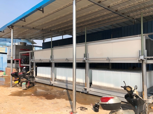 máquina de gelo do bloco 25T que faz para o tipo comercial refrigerando direto da máquina do bloco de gelo dos refrigeradores