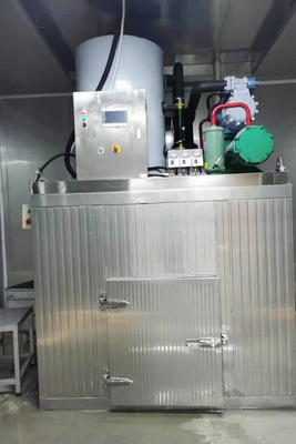 Máquina de fatura de gelo industrial 8tons do floco para a indústria da pesca
