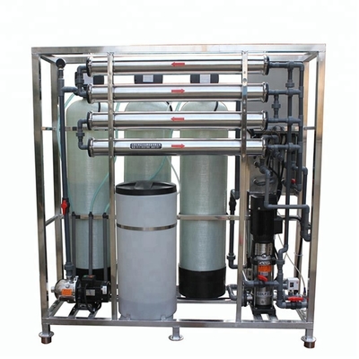 O sistema 750L/H da osmose reversa do tratamento da água remove as matérias sólidas dissolvidas e o sal de 98%