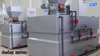 Polímero químico do PAM PAC que dosa a máquina para a planta de tratamento de águas residuais
