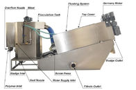 Tipo alto máquina de secagem do parafuso da potência da lama para o tratamento de águas residuais