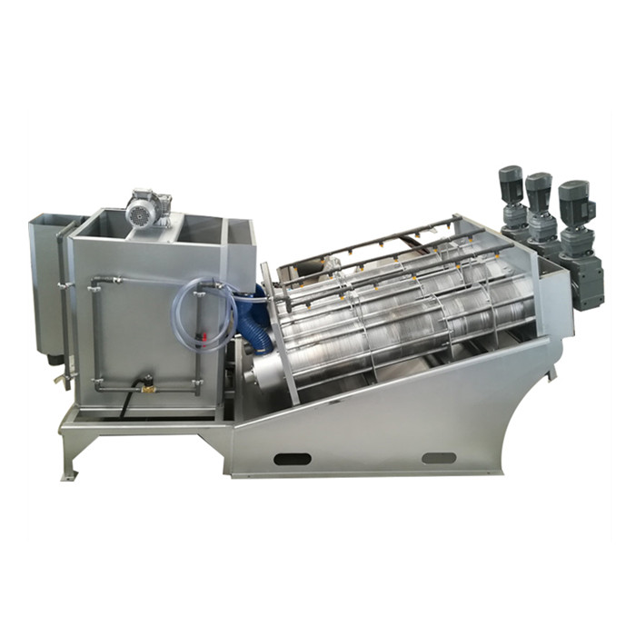 Máquina móvel de secagem da imprensa da lama do sistema do tratamento de esgotos para a indústria alimentar